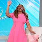 Sherri’s pink flared dress on Sherri