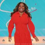 Sherri’s red collared midi dress on Sherri
