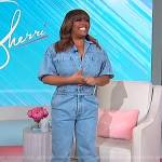 Sherri’s denim jumpsuit on Sherri