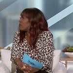 Sheryl’s leopard print blouse on The Talk