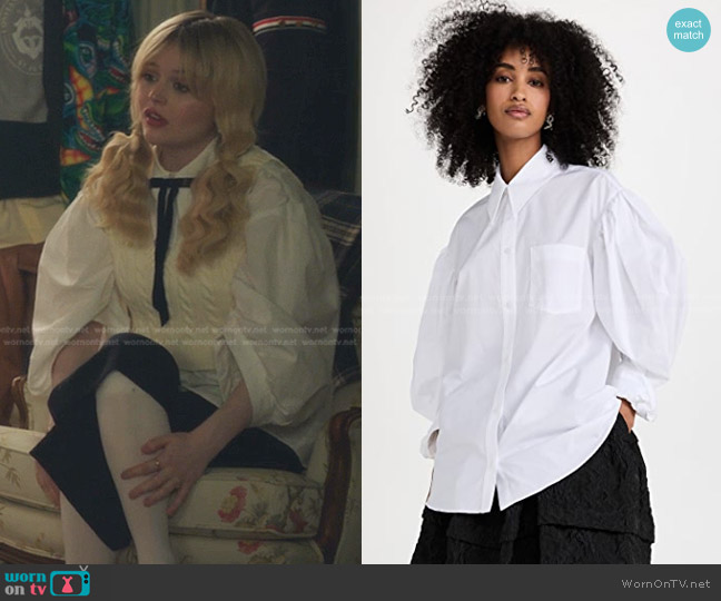 Princess Polly Sydney Cropped Sweater Vest worn by Audrey Hope (Emily Alyn Lind) on Gossip Girl