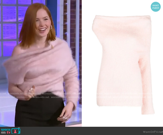 Sportmax Asymmetric Sleeve Top