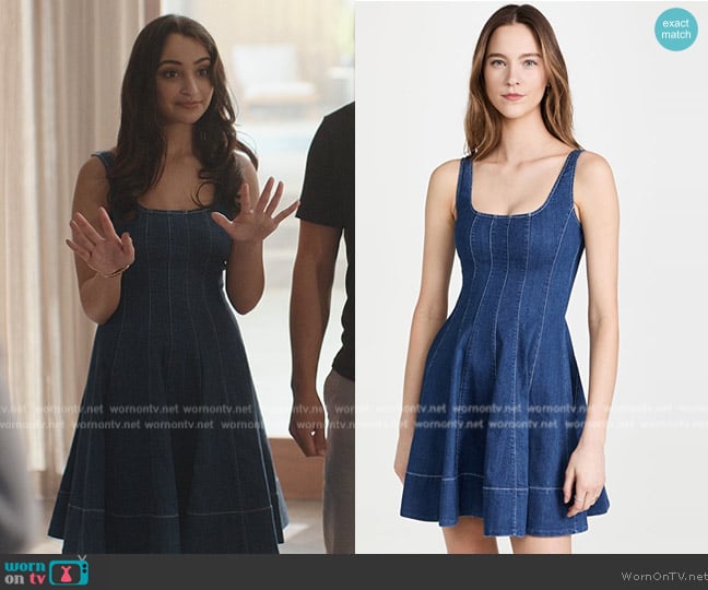 Staud Wells Mini Dress worn by (Salena Qureshi) on National Treasure: Edge of History