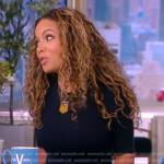Sunny’s black knit midi dress on The View