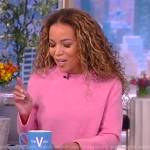 Sunny’s pink cashmere sweater on The View