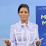 Tamron’s blue lace trim jacket on Tamron Hall Show
