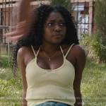 Tasha’s ribbed strappy tank on National Treasure: Edge of History