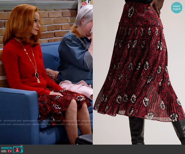 Ted Baker Ariello Skirt worn by Sheila (Swoosie Kurtz) on Call Me Kat