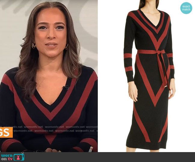 Ted Baker Berta Dress worn by Michelle Miller on CBS Mornings