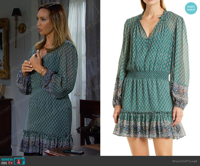 Veronica Beard Destiny Dress worn by Gwen Rizczech (Emily O'Brien) on Days of our Lives
