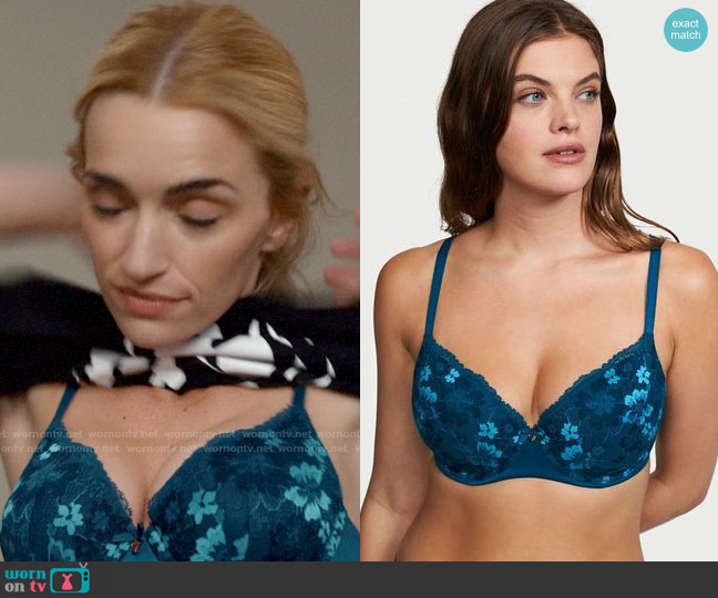 Victorias Secret Lace Lightly Lined Demi Bra in Mystic Jade worn by Georgia Miller (Brianne Howey) on Ginny & Georgia