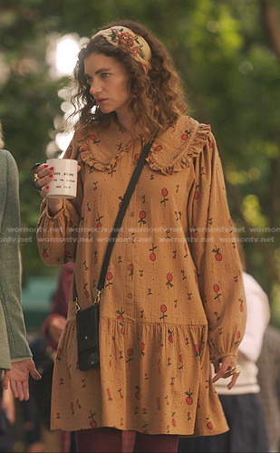 Wendy’s brown floral dress on Gossip Girl