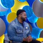 Winston Duke’s denim jacket on Good Morning America