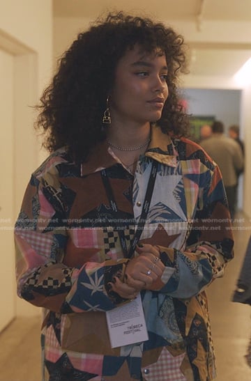 Zoya’s star patchwork jacket on Gossip Girl