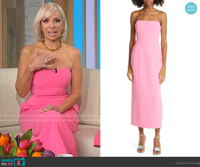 A.L.C. Elizabeth Strapless Midi Dress worn by Margaret Josephs on Sherri