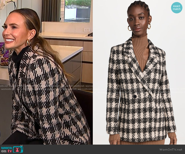 Anine Bing Diana Blazer in Multi worn by Keltie Knight on E! News