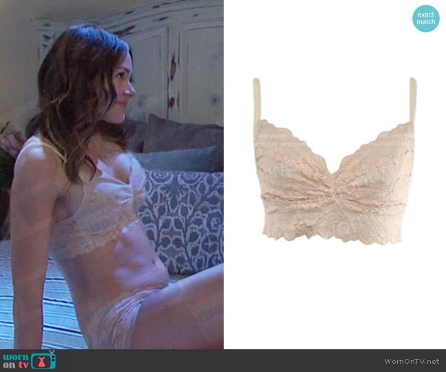 Alythea Lace Bralette worn by Stephanie Johnson (Abigail Klein) on Days of our Lives