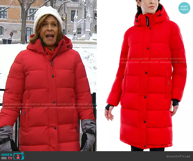 Bcbgeneration Hooded Puffer Coat worn by Hoda Kotb on Today