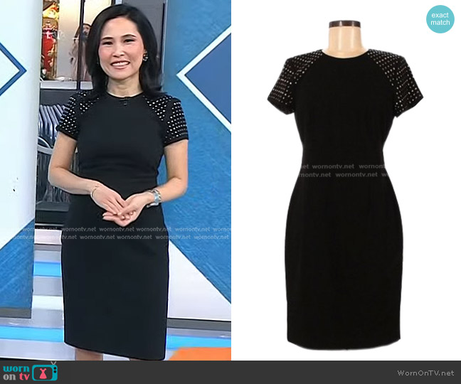 Calvin Klein Studded Dress worn by Vicky Nguyen on Today