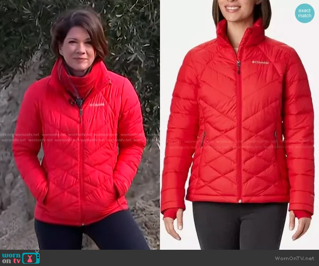 Columbia Heavenly Jacket worn by Kelly Cobiella on Today