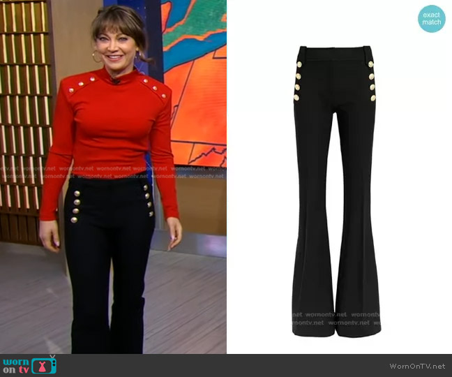 Derek Lam 10 Crosby Robertson Trousers worn by Ginger Zee on Good Morning America