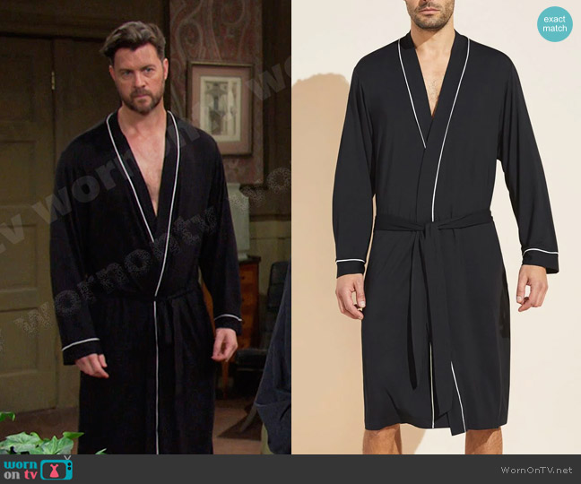 Eberjey William Mid Length Robe worn by EJ DiMera (Dan Feuerriegel) on Days of our Lives