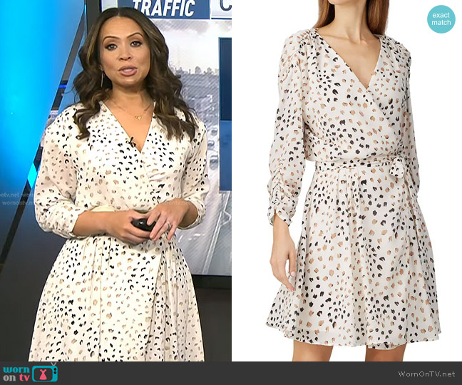 Habitual Arabella Printed Wrap Dress worn by Adelle Caballero on Today