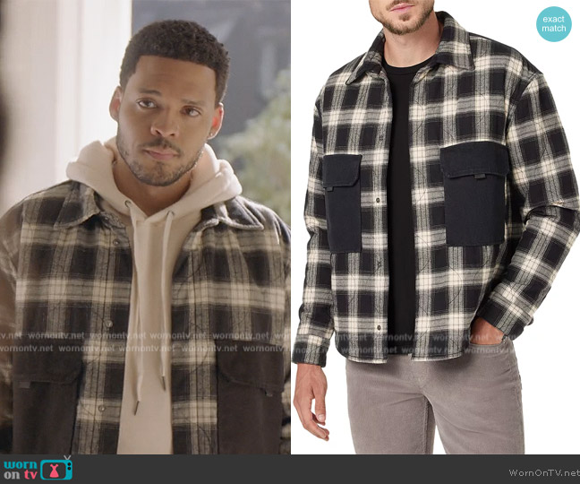 Hudson Padded Check Jacket worn by (Deric Augustine) on All American