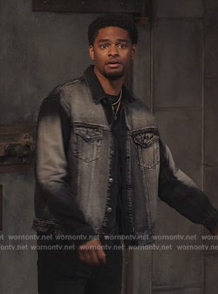 JR’s black denim jacket on All American Homecoming