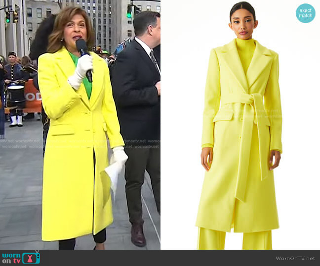 Alice + Olivia Joelle Coat worn by Hoda Kotb on Today
