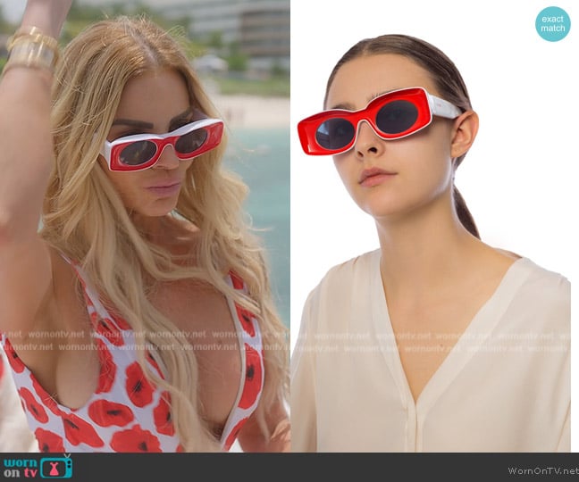 Loewe Paula Ibiza Sunglasses worn by Alexia Echevarria (Alexia Echevarria) on The Real Housewives of Miami