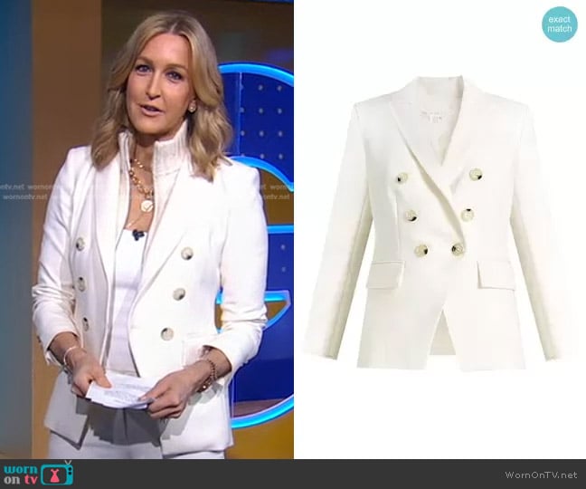 Veronica Beard Miller Dickey Jacket worn by Lara Spencer on Good Morning America