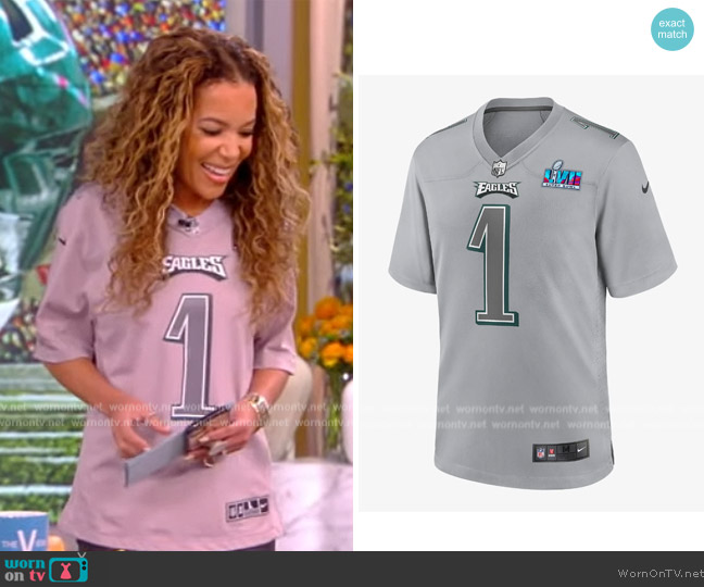Nike NFL Philadelphia Eagles Super Bowl LVII Atmosphere worn by Sunny Hostin on The View