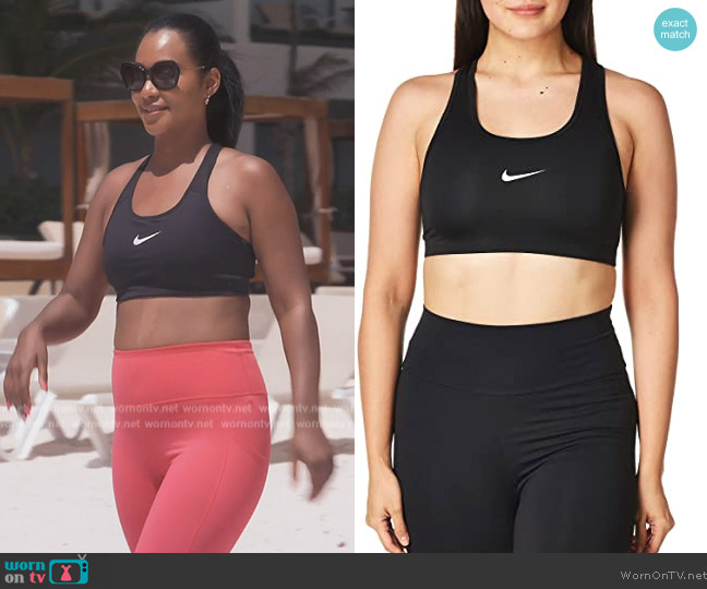Nike Swoosh Bra 2.0 worn by Jacqueline on The Real Housewives of Potomac