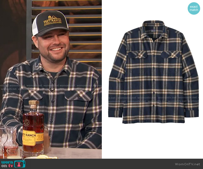 Patagonia Organic Cotton MW Long-Sleeve Fjord Flannel Shirt worn by Colby Frey on Access Hollywood