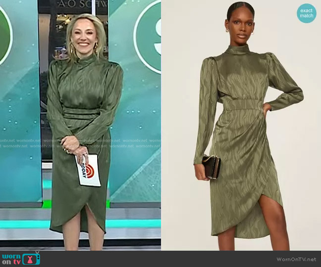 Ronny Kobo Puff Sleeve Dress worn by Kristen O'Keefe on Today