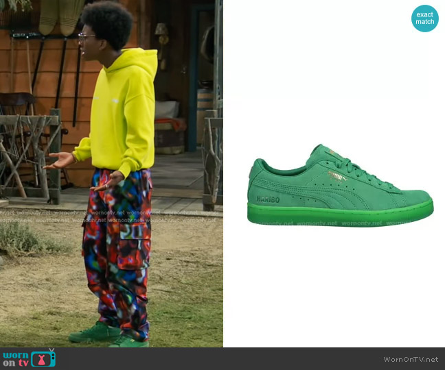 Puma Haribo Suede Sneakers worn by Noah Lambert (Israel Johnson) on Bunkd