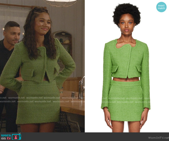 Recto Curved Jacket worn by Layla Keating (Greta Onieogou) on All American