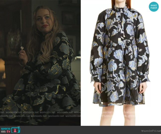 Stine Goya Jasmine Floral Long Sleeve Organza Dress worn by (Eve Austin) on You
