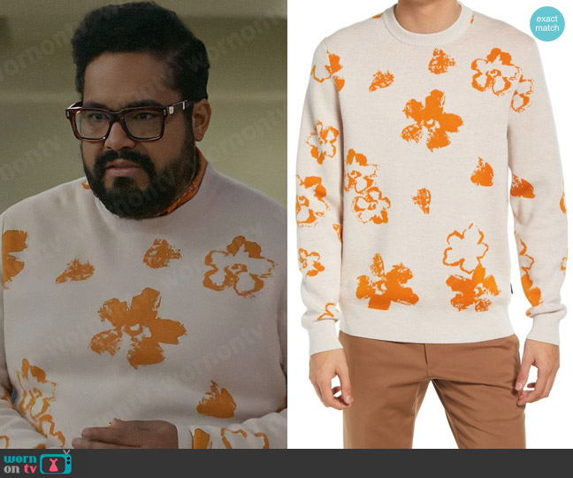 Ted Baker Sandsen Sweater worn by Dennis (Josh Banday) on Not Dead Yet