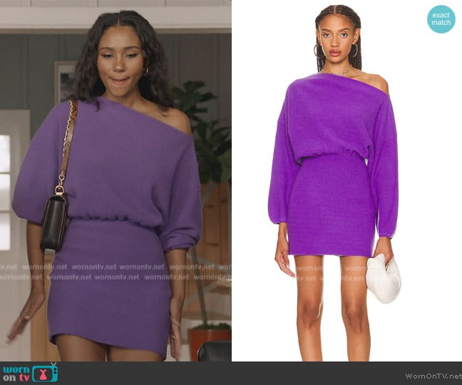 The Sei Off The Shoulder Dress worn by Layla Keating (Greta Onieogou) on All American