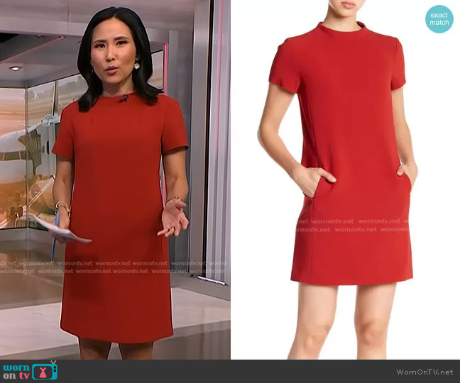 Theory Jasneah Admiral Crepe Dress worn by Vicky Nguyen on NBC News Daily