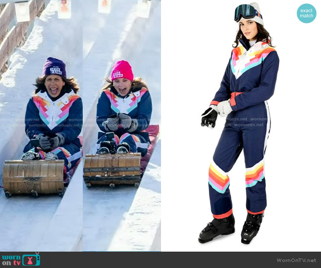 Tipsy Elves Santa Fe Shredder Snow Suit worn by Hoda Kotb on Today