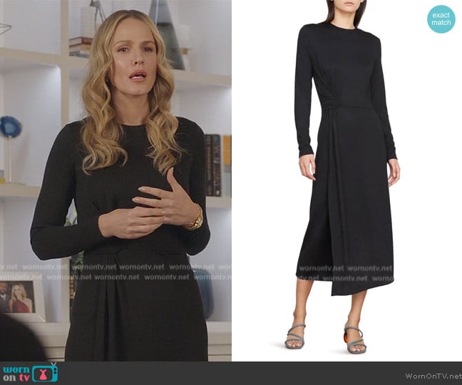 Vince Side Twist Long Sleeve Dress worn by Laura Baker (Monet Mazur) on All American