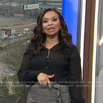 Adelle’s grey ruffle skirt on Today