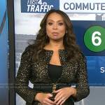 Maria’s metallic dotted jacket on Today