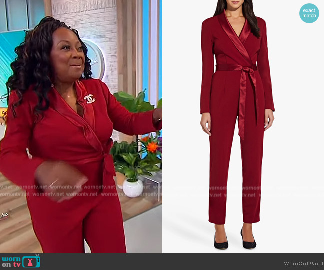 Adrianna Papell Tuxedo Jumpsuit worn by Star Jones on Sherri