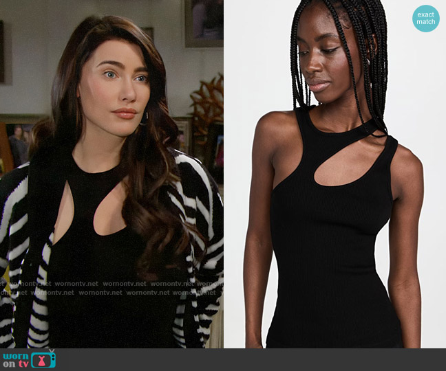 Agolde Athena Tank worn by Steffy Forrester (Jacqueline MacInnes Wood) on The Bold and the Beautiful