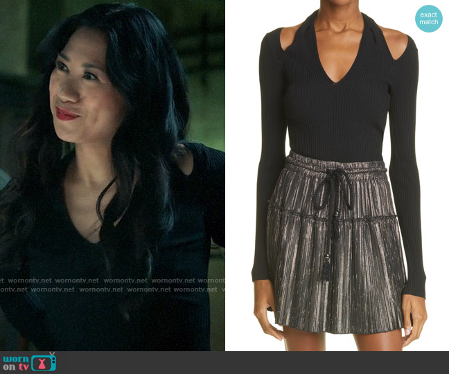 A.L.C. Jackson Top worn by Melody Bayani (Liza Lapira) on The Equalizer