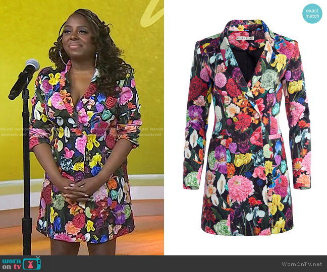 Alice + Olivia Latoya Long Sleeve Blazer Minidress worn by Ledisi on Today